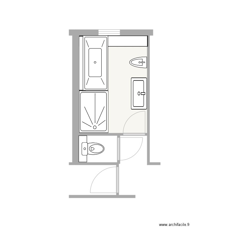 Salle de Bains Nini. Plan de 0 pièce et 0 m2