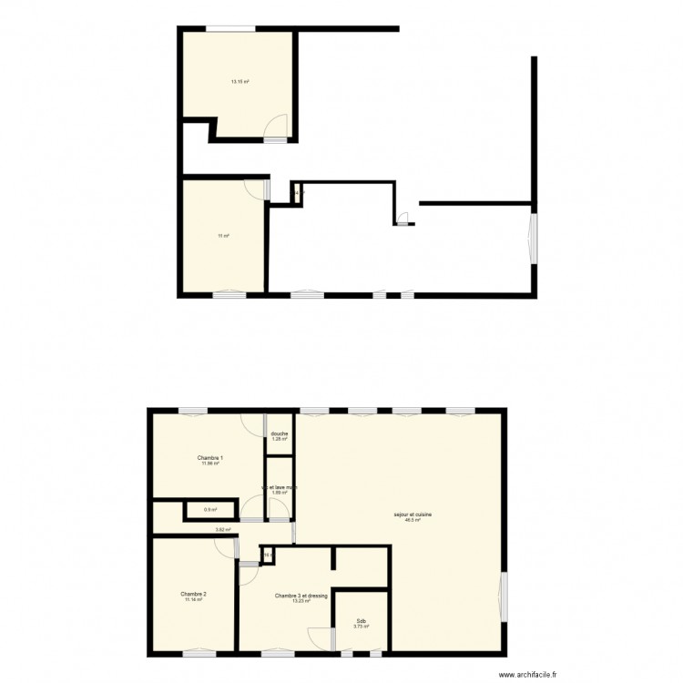maison irigny modif 1. Plan de 0 pièce et 0 m2