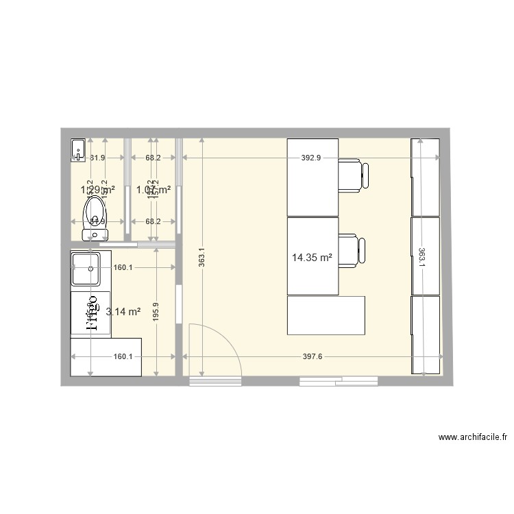 bureau proj. Plan de 0 pièce et 0 m2