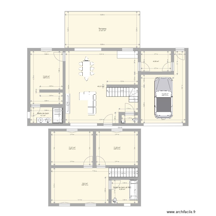 maison meuble 3. Plan de 10 pièces et 149 m2