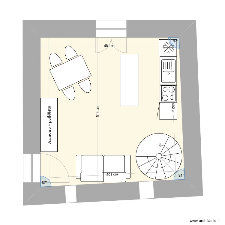 Bergerie ET0-1.1. Plan de 0 pièce et 0 m2