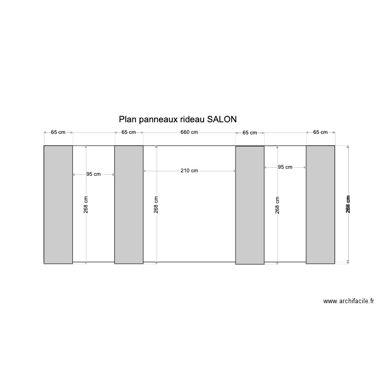 SALON  CONFIG23 65CM. Plan de 0 pièce et 0 m2