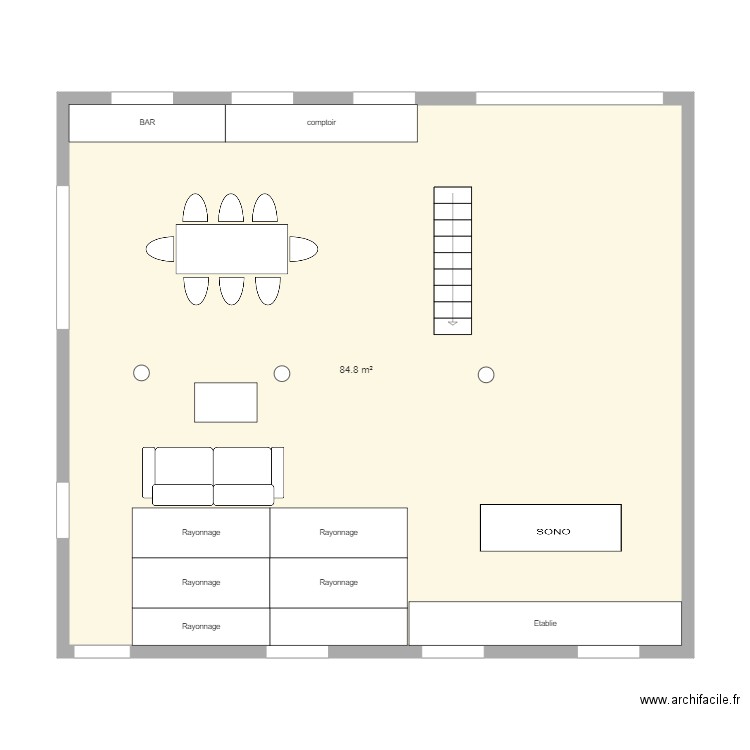 hangar mode teuf. Plan de 0 pièce et 0 m2