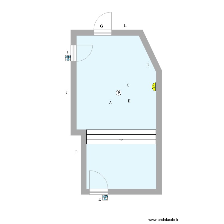 Cabinet du Dr DENGLOS. Plan de 0 pièce et 0 m2