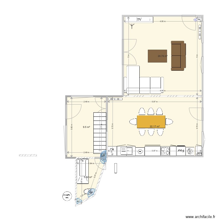 VAINS. Plan de 0 pièce et 0 m2