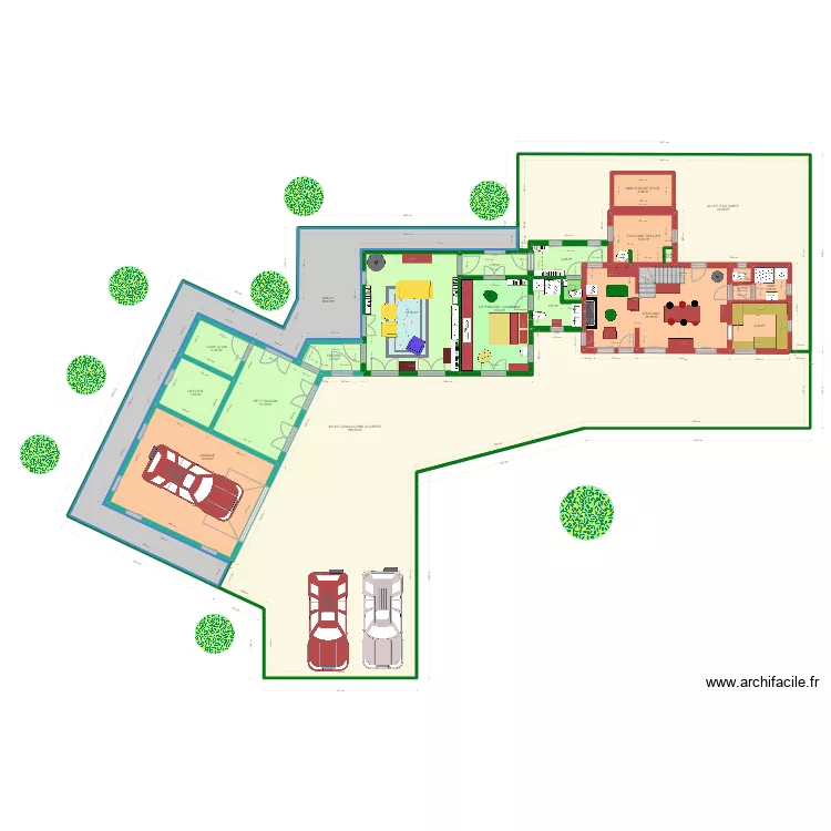 PLAN rallong&eacute; ATELIER. Plan de 