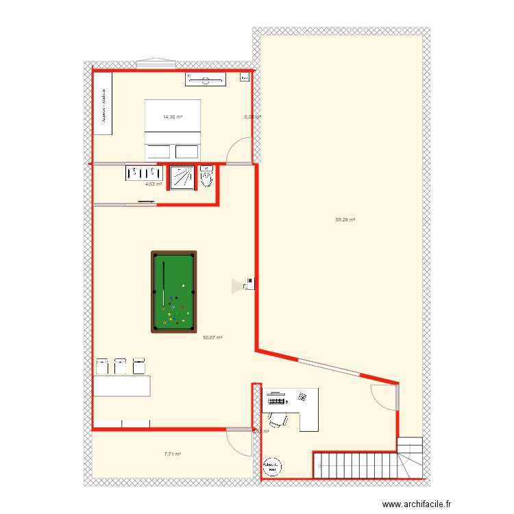 cave essai manu. Plan de 0 pièce et 0 m2