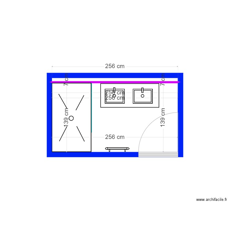 Salle de Bain S Lefeu. Plan de 0 pièce et 0 m2