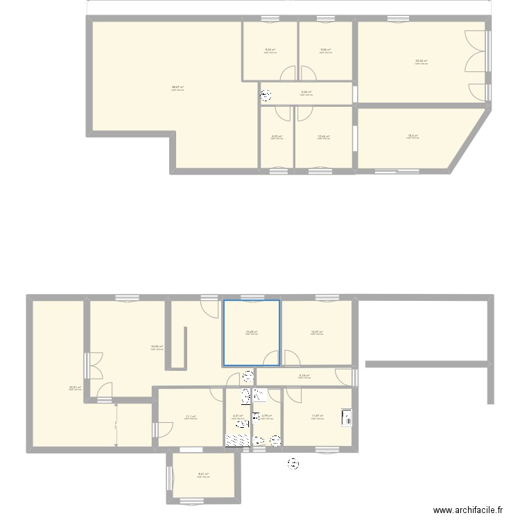 CAVALAIRE_ 3. Plan de 18 pièces et 284 m2