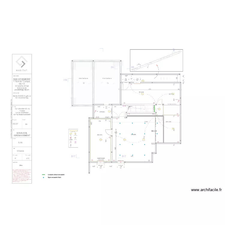 LANG SOUS SOL. Plan de 