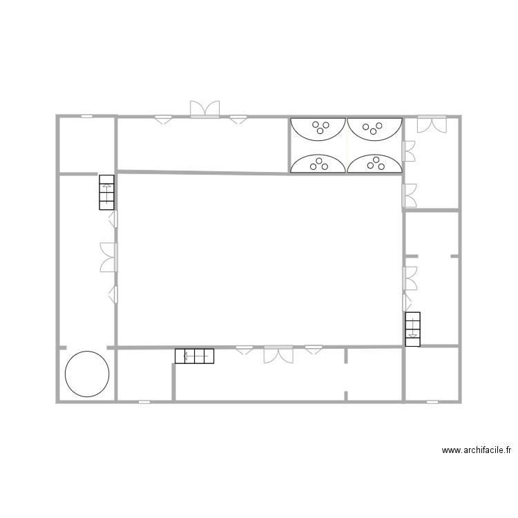 SCHEMA HOUCH REZ DE CHAUSS DJERBA . Plan de 0 pièce et 0 m2