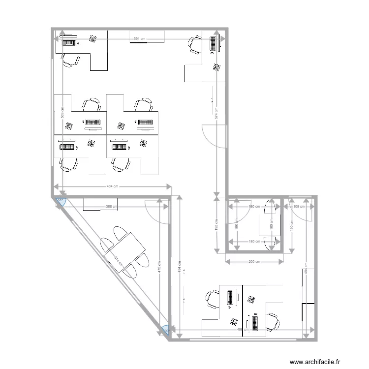 Bureaux ICARE Var3. Plan de 