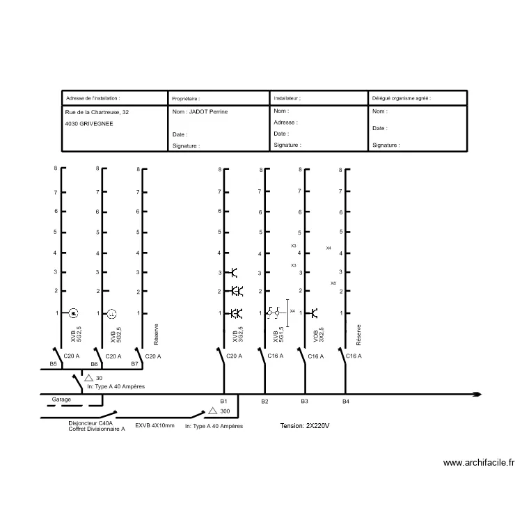Schéma unifilaire 2 Jadot Perrine. Plan de Schéma unifilaire 2 Jadot Perrine. Plan de