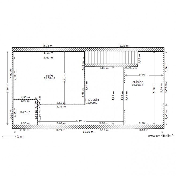 erp 1. Plan de 0 pièce et 0 m2