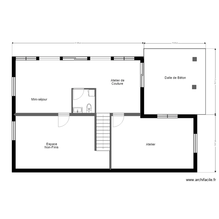 McNicoll Poulin SS et RDJ. Plan de 