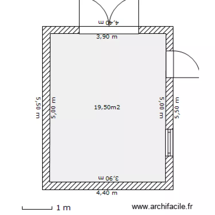 garage. Plan de garage. Plan de