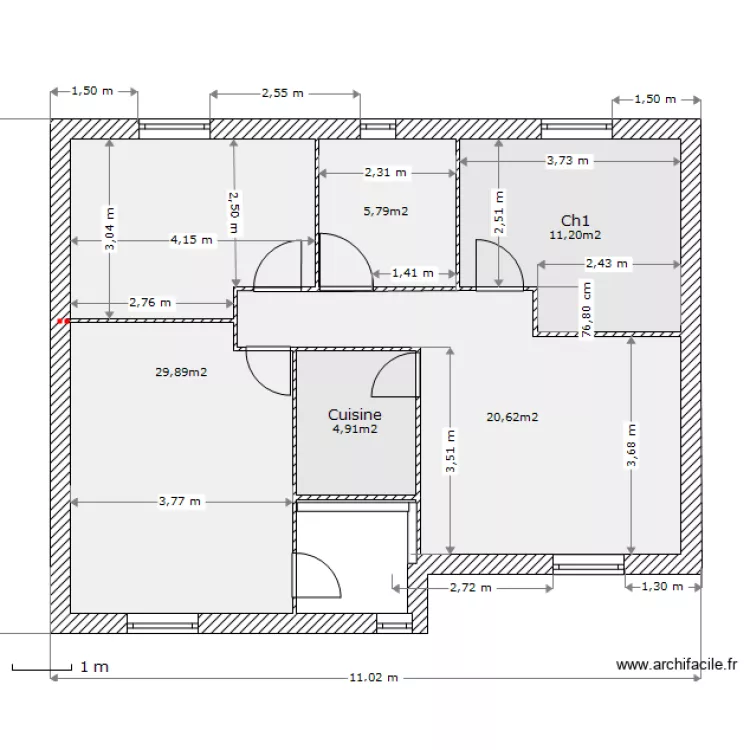 Etage Cote peintre. Plan de Etage Cote peintre. Plan de