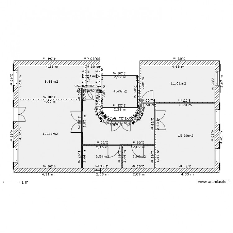 APPART-ANCIEN. Plan de 0 pièce et 0 m2