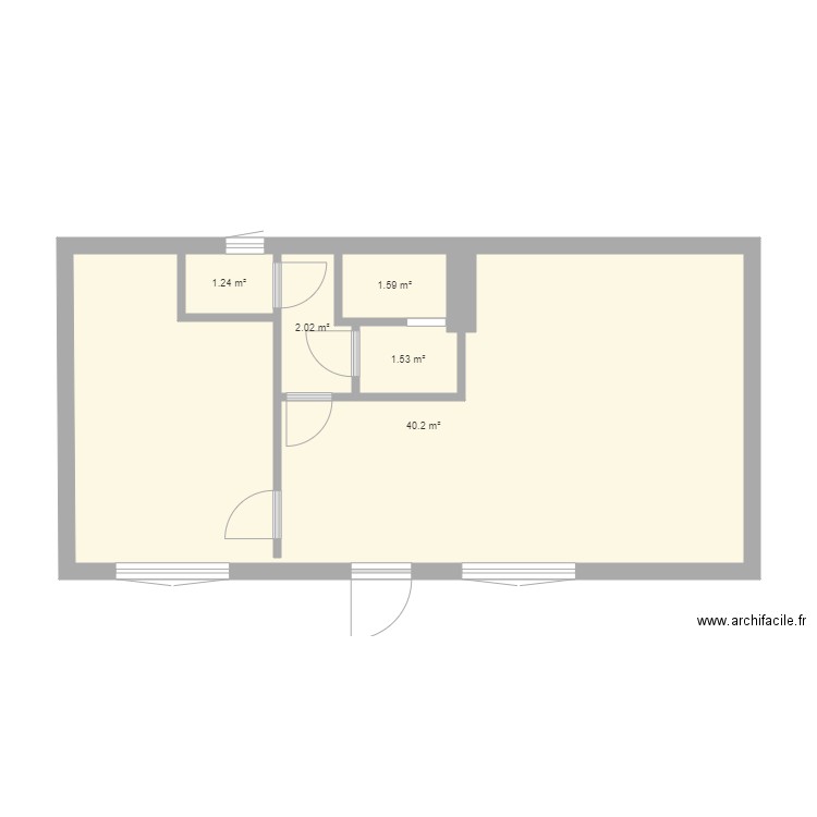 studio paul. Plan de 0 pièce et 0 m2