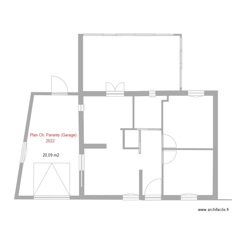 Plan actuel Maison 2021 COMPLET. Plan de 7 pièces et 85 m2