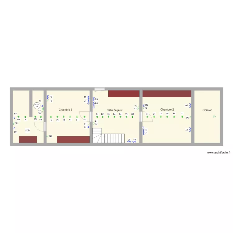 ETAGE MAISON. Plan de 
