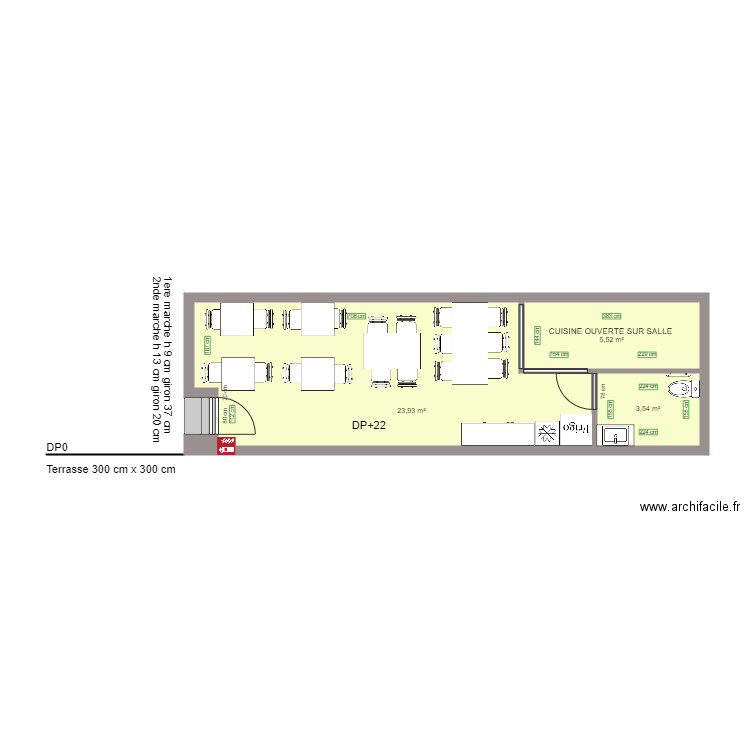 1929 AVANT TRAVAUX. Plan de 0 pièce et 0 m2