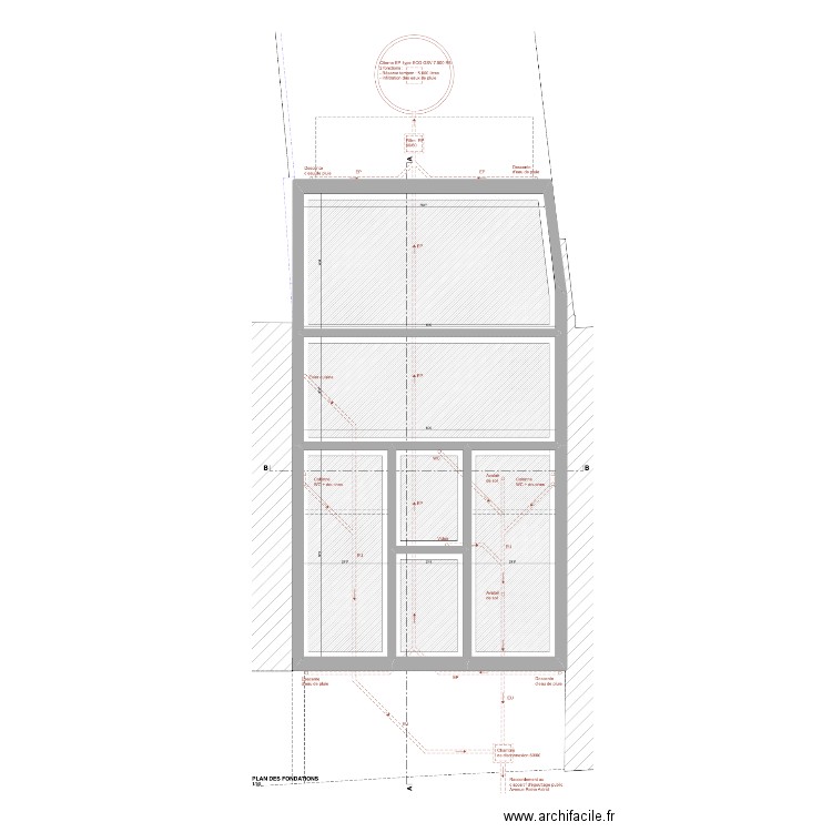 REINE ASTRID CANALISATIONS. Plan de 6 pièces et 111 m2