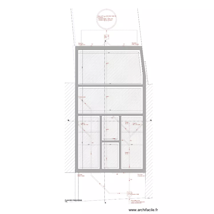 REINE ASTRID CANALISATIONS. Plan de 