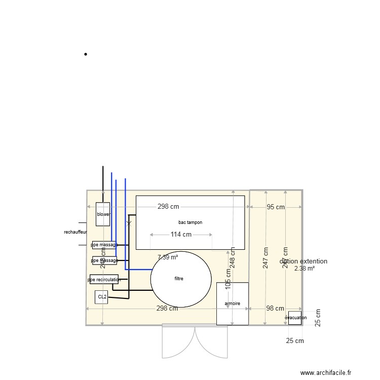 LOCAL SPA BASTIDE 2. Plan de 0 pièce et 0 m2