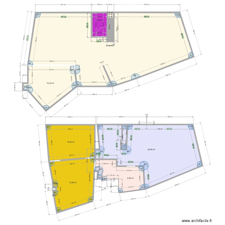 appartement  et haut. Plan de 0 pièce et 0 m2