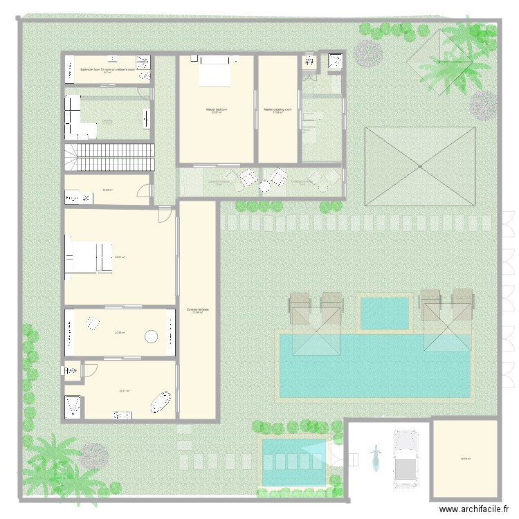 Pererenan villa 7. Plan de 0 pièce et 0 m2