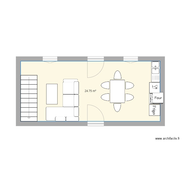 Appartement  RDC. Plan de 0 pièce et 0 m2