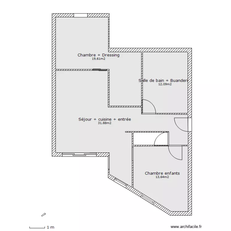 APPART APRES MODIF. Plan de 