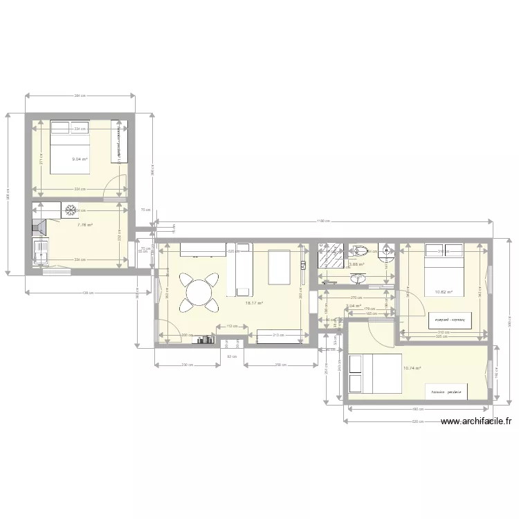 Appartement La marcouse RDC Version 1 du 16 12 2019. Plan de Appartement La marcouse RDC Version 1 du 16 12 2019. Plan de