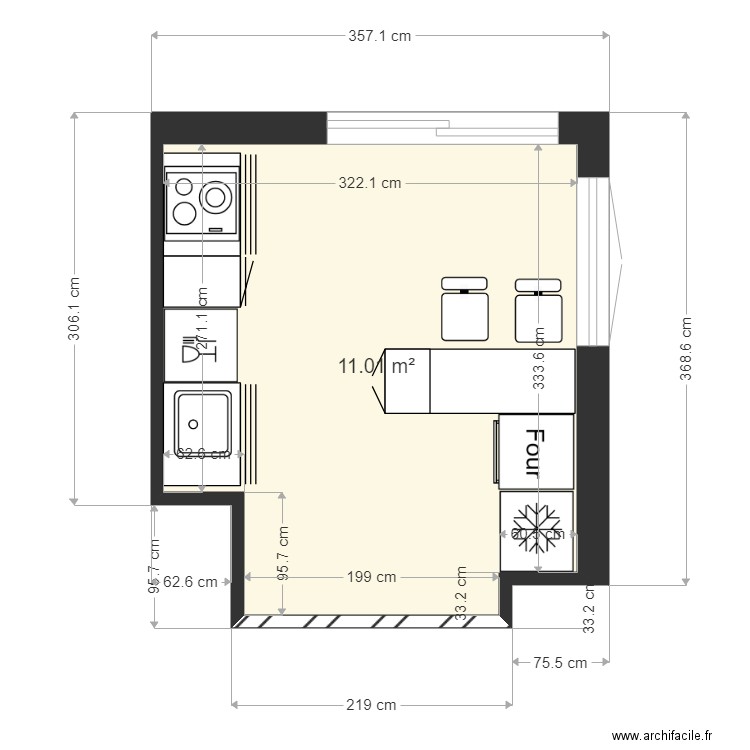 cuisine JC5. Plan de 0 pièce et 0 m2