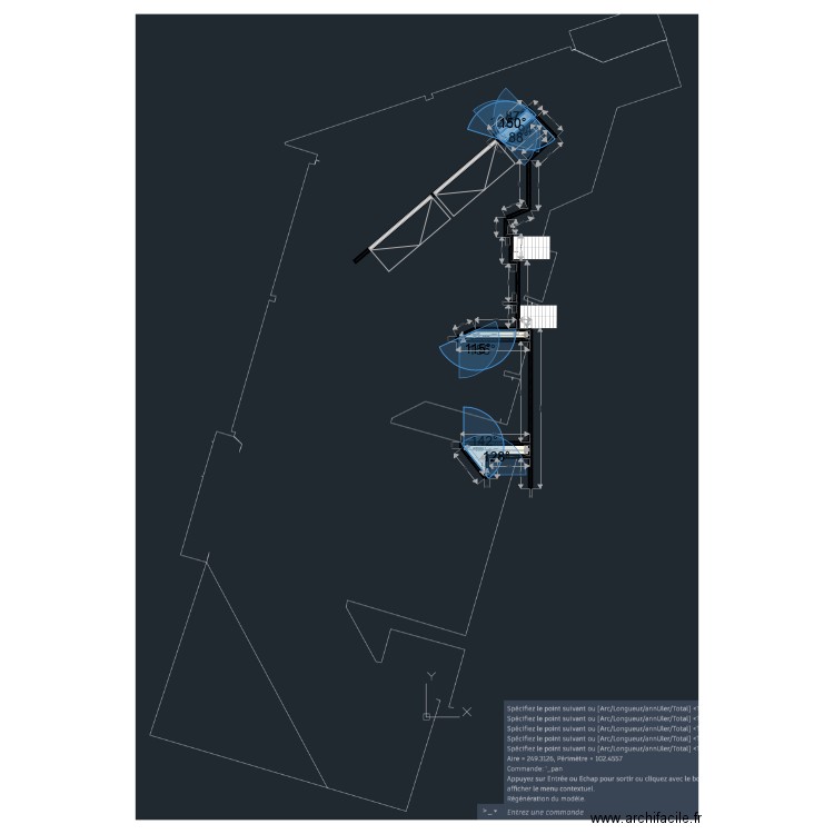 MODEL AMARANTE. Plan de 3 pièces et 9 m2