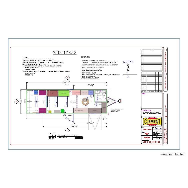 10x32 par Steph v2. Plan de 0 pièce et 0 m2