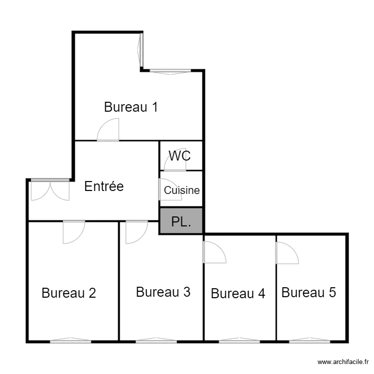 Plan SCI les cerisiers actuel. Plan de 