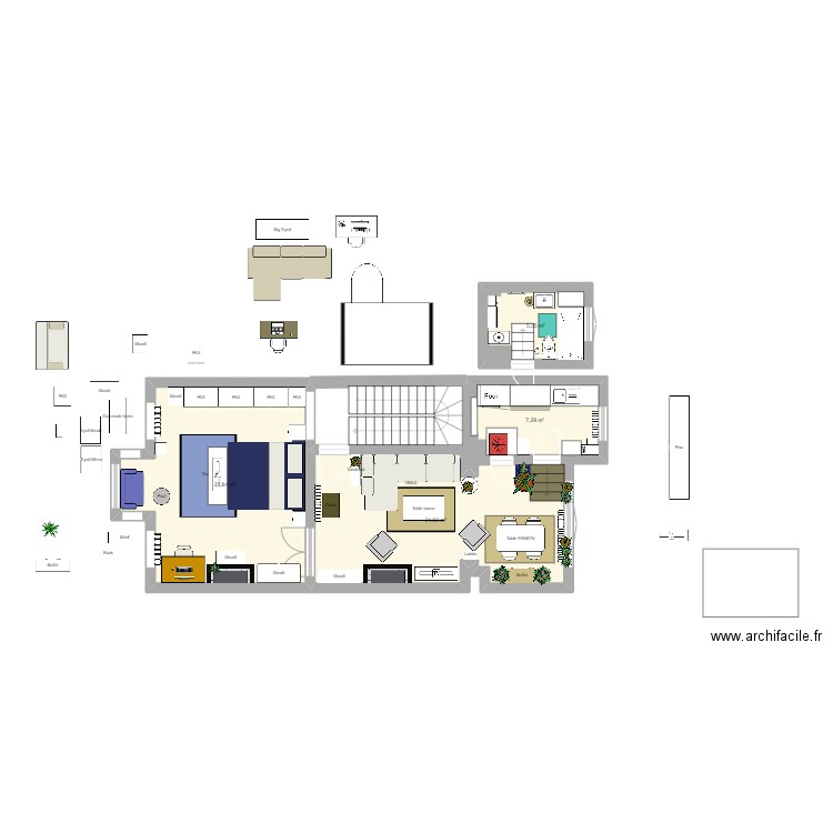 Paul Lauters 4. Plan de 4 pièces et 63 m2