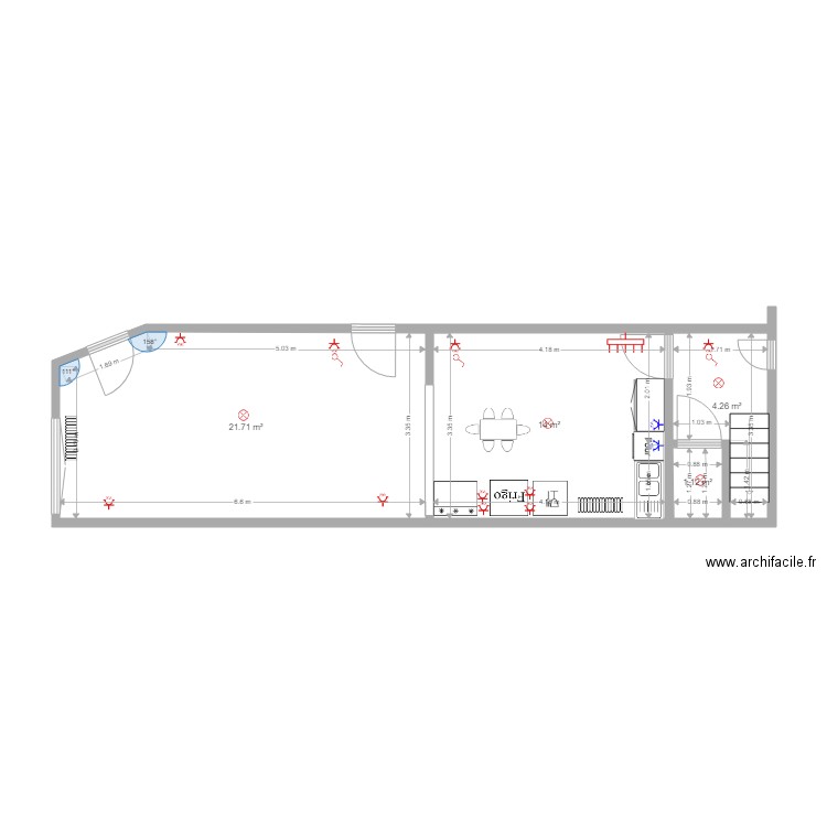 TORHOUT REZ Grand Appartement AA. Plan de 0 pièce et 0 m2