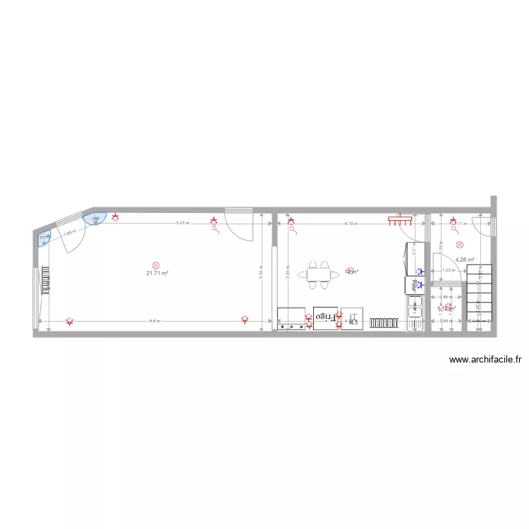 TORHOUT REZ Grand Appartement AA. Plan de 