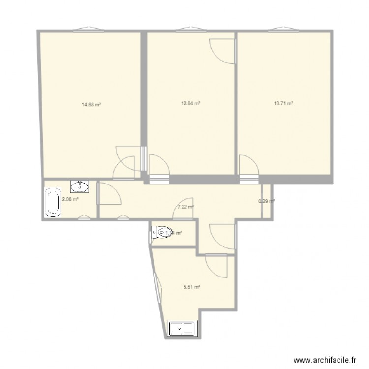 3 buisson st louis 2. Plan de 0 pièce et 0 m2