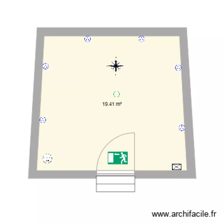 magazin etage. Plan de 