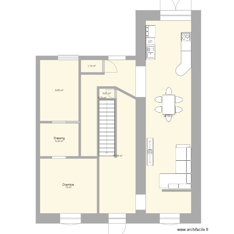 Ap1 entrée droite. Plan de 0 pièce et 0 m2