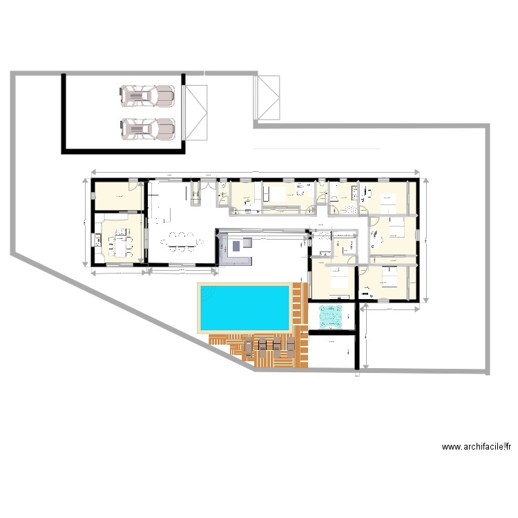 PLAN TERRAIN ET MAISON. Plan de 0 pièce et 0 m2