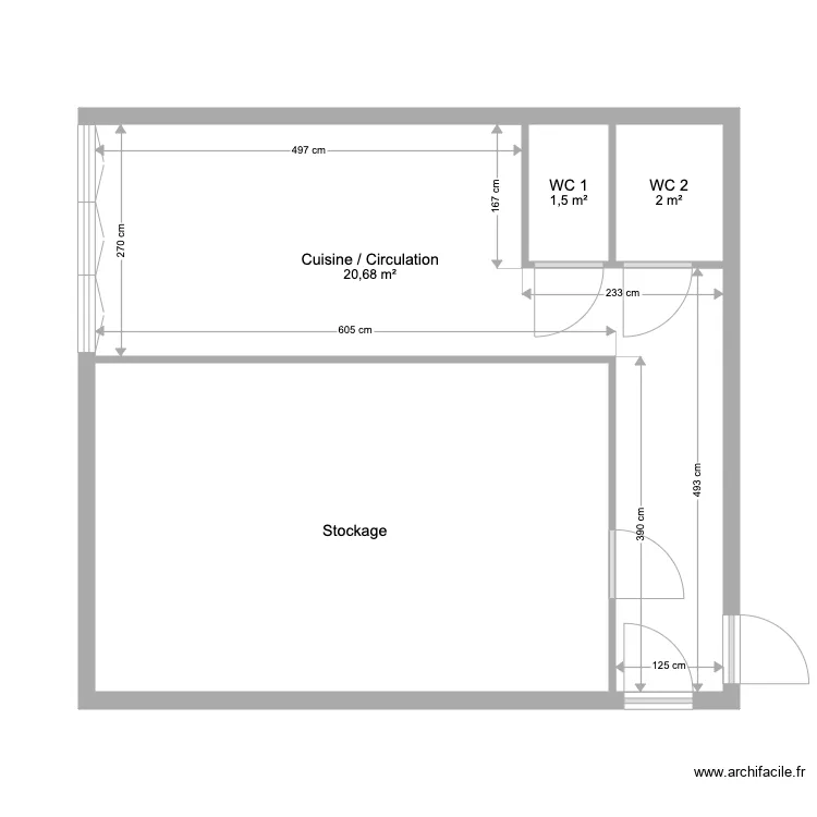Partie arri&egrave;re Comte Vert. Plan de 