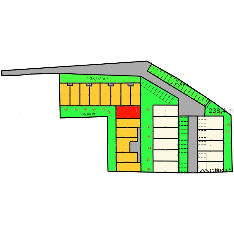 TERRAIN COMMUNE ST LEU . Plan de 38 pièces et 5022 m2