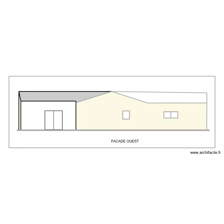 fa&ccedil;ade arri&egrave;re. Plan de 