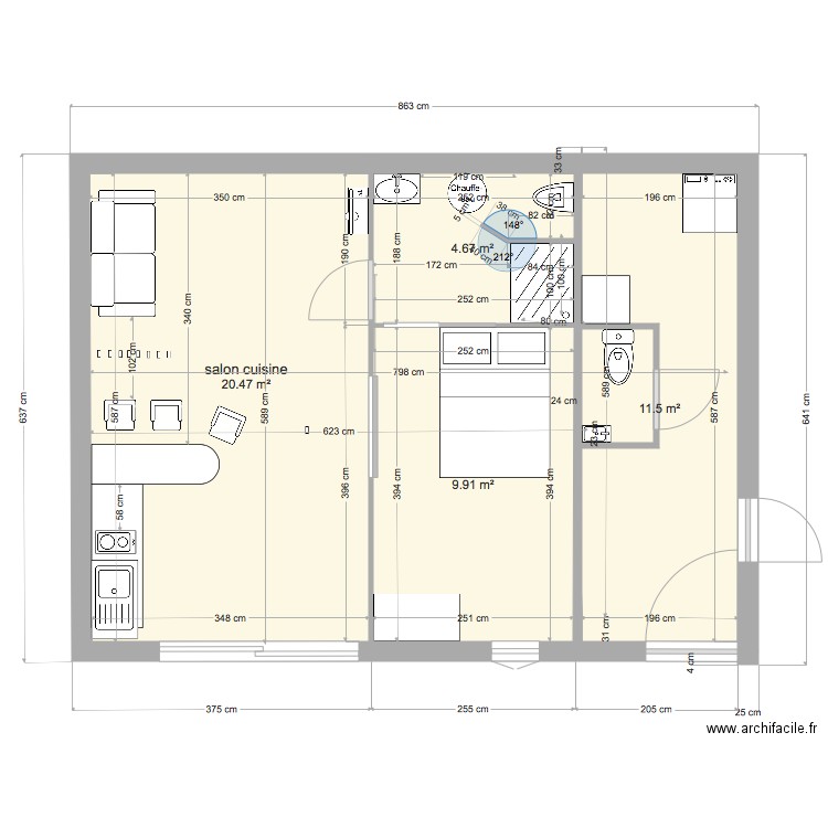 rdc 1 et entrée der. Plan de 0 pièce et 0 m2