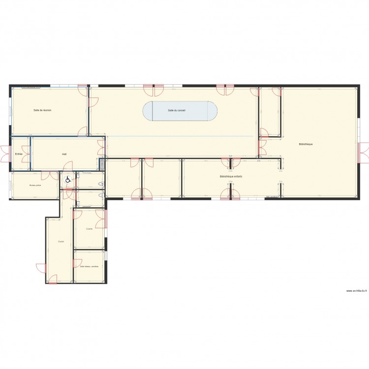 Projet salle de conseil 3. Plan de 0 pièce et 0 m2